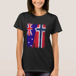 Australia Norway Half Flag Australian Norwegian An T-Shirt