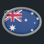 Australia Oval Belt Buckle<br><div class="desc">Show your support for Australia with the Australian flag</div>