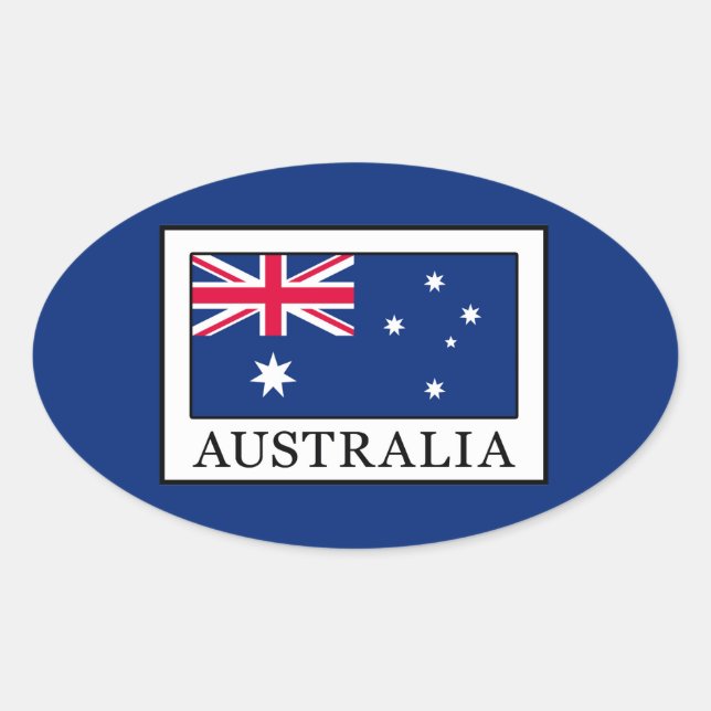 Australia Oval Sticker (Front)