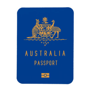 Australia passport magnet