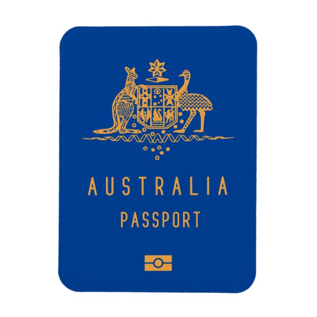 Australia passport magnet (Vertical)