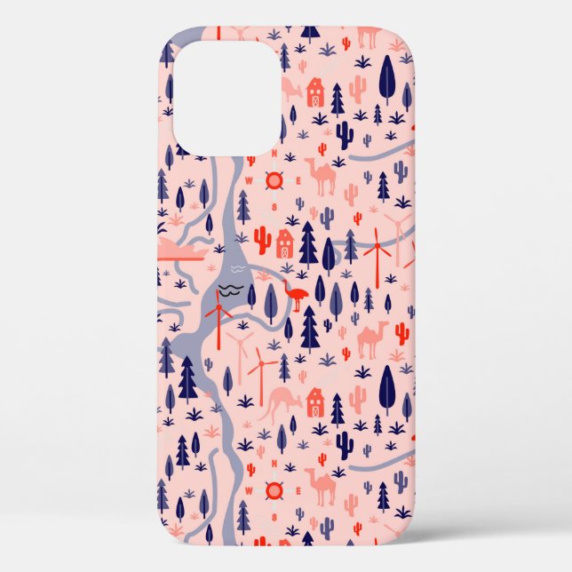 Australia pattern seamless design. Decoration text Case-Mate iPhone Case (Back)