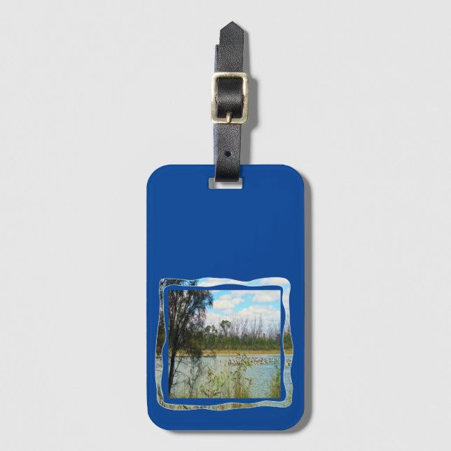 Australia Pelican Flock River Murray, Luggage Tag (Front Vertical)