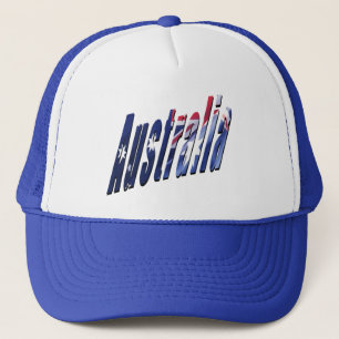 Australia Picture Logo, Blue Trucker Hat