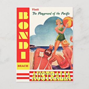 Australia-Playground of the Pacific, Bondi Beach Postcard