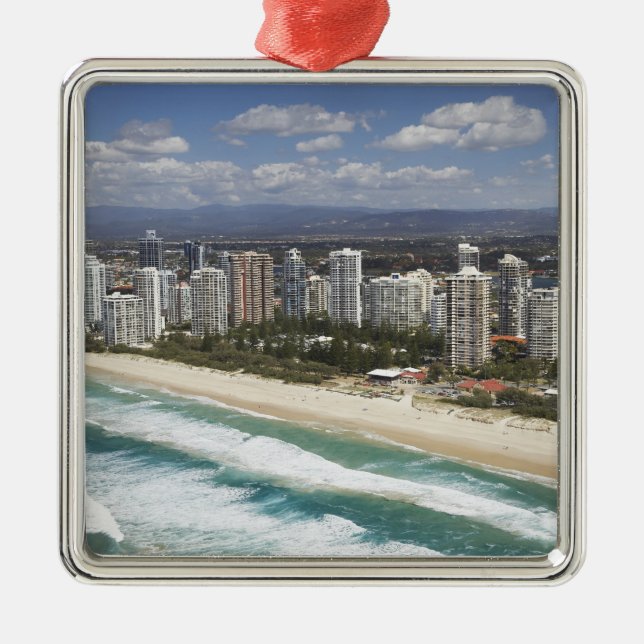 Australia, Queensland, Gold Coast, Main Beach - Metal Ornament (Front)