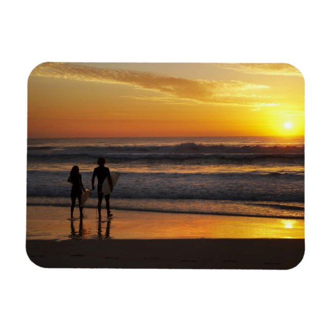 Australia, Queensland, Gold Coast, Surfers at Magnet (Horizontal)