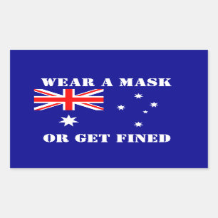 AUSTRALIA RECTANGULAR STICKER