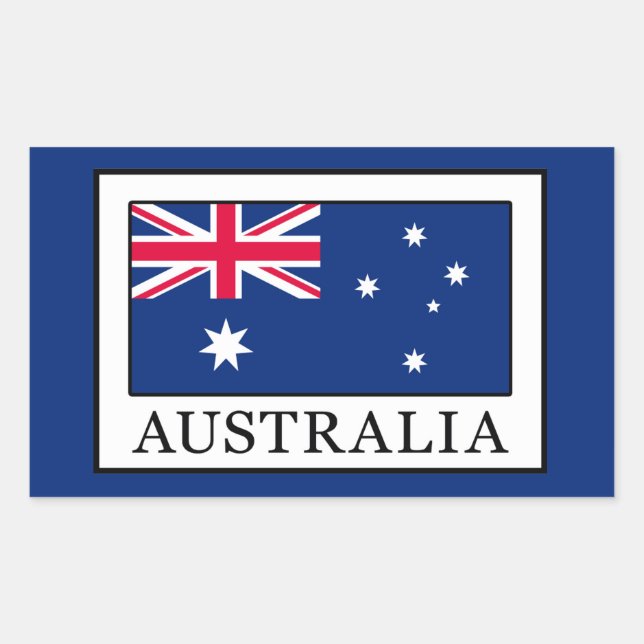 Australia Rectangular Sticker (Front)