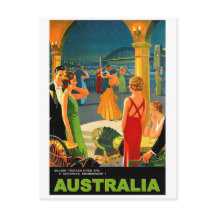 Australia, romantic evening party, vintage travel