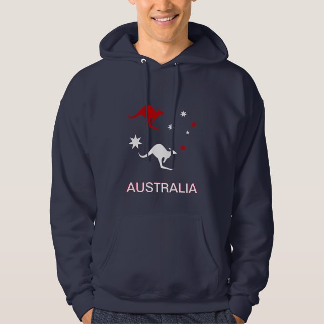 Australia Roo & Cross Hoody (Front)
