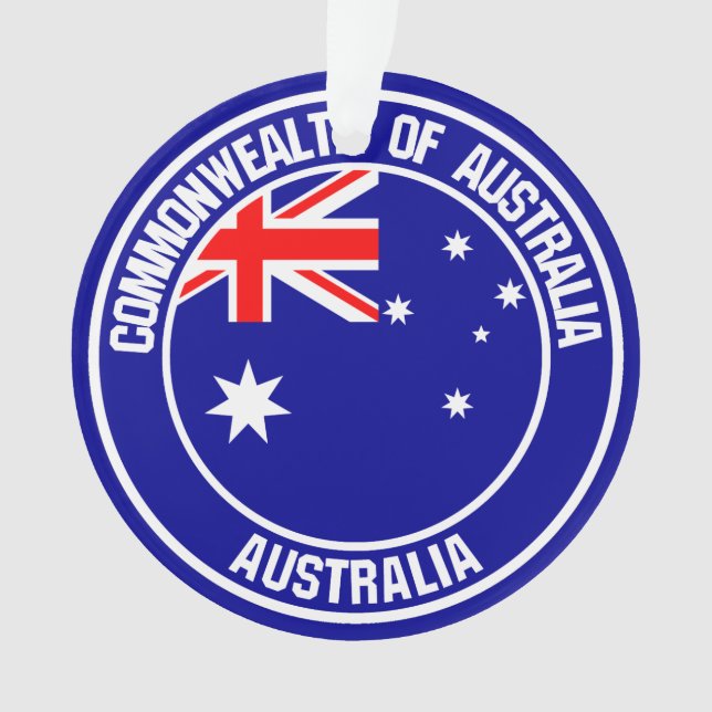 Australia Round Emblem Ornament (Front)
