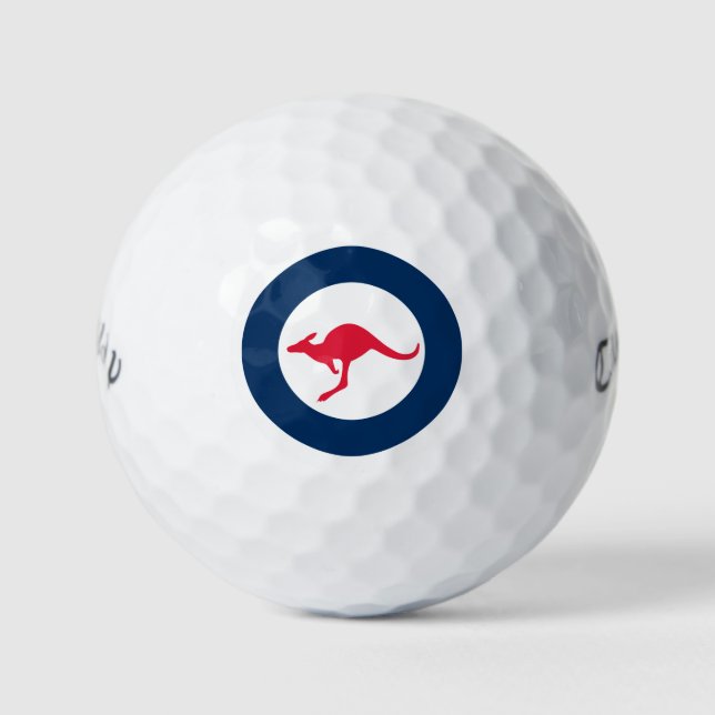 Australia roundel country flag symbol army militar golf balls (Front)