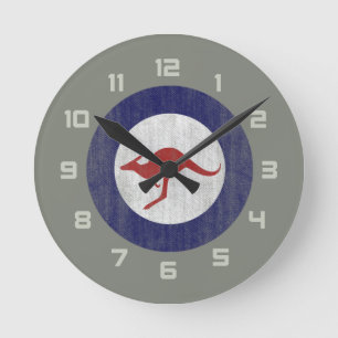 Australia roundel round clock