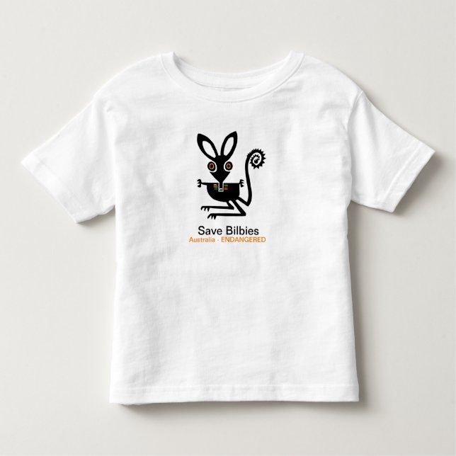 Australia -Save BILBIES - Animal graphic- Wildlife Toddler T-Shirt (Front)