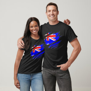 Australia scratch country flag T-Shirt