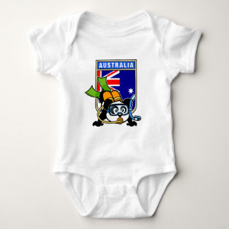 Australia Scuba Diving Panda Baby Bodysuit
