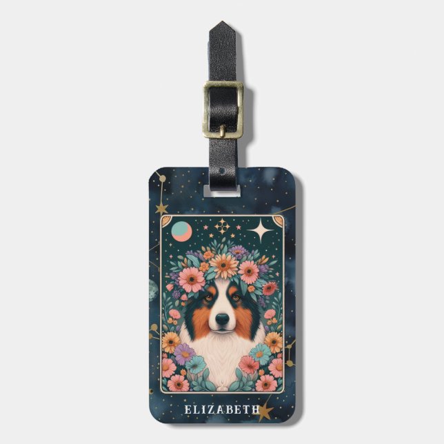 Australia Shepherd Luggage Tag (Front Vertical)