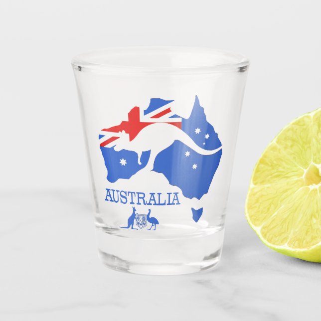 Australia                                          shot glass (Front)