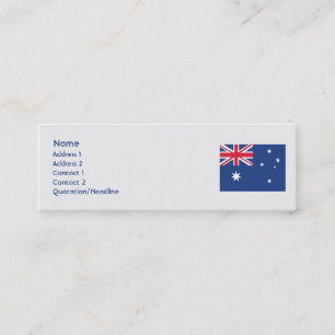 Australia - Skinny Mini Business Card