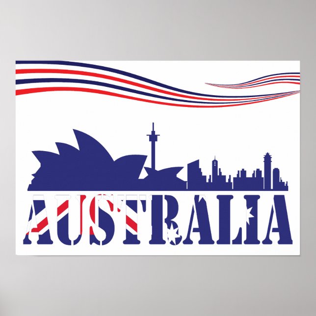 Australia Skyscaape Poster (Front)
