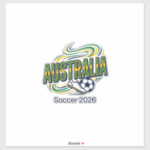 Australia Soccer 2026 Soccer Bold Country Typograp