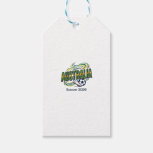 Australia Soccer 2026 Soccer Bold Country Typograp Gift Tags