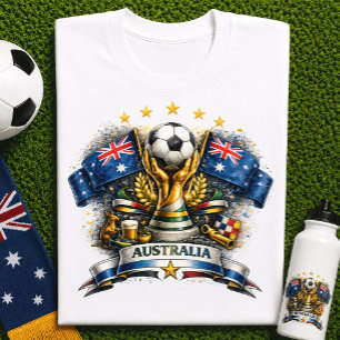 Australia Soccer Fan Football World Cup Supporter T-Shirt