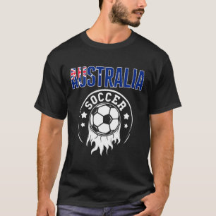 Australia Soccer Fans Jersey Australian Flag Footl T-Shirt