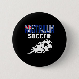 Australia Soccer Lovers Jersey - Australian Footby 6 Cm Round Badge