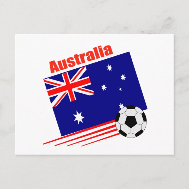 Australia Soccer Team Postcard (Front)