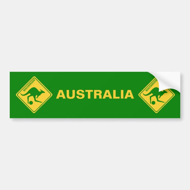 Australia Socceroos Bumper Sticker (Front)