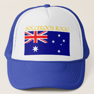 Australia "SOCCEROOS ROCK!" Trucker Hat