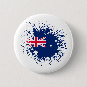 Australia Souvenir Landmark, Australia Flag Travel 6 Cm Round Badge