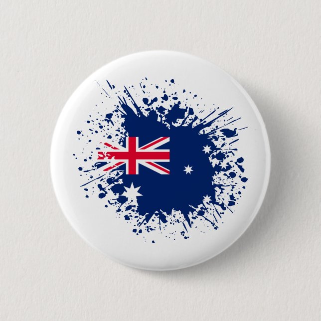 Australia Souvenir Landmark, Australia Flag Travel 6 Cm Round Badge (Front)