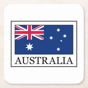 Australia Square Paper Coaster