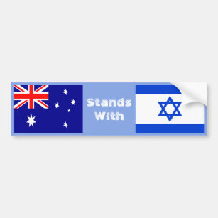 Australia Stands With Israel Bumper Sticker