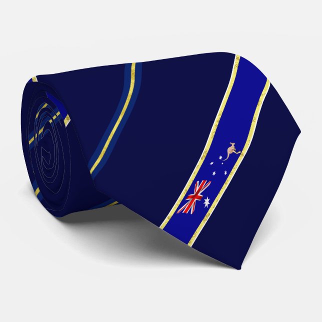 Australia stripes flag tie (Rolled)