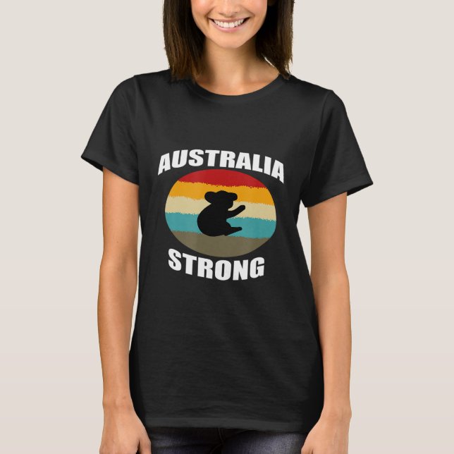 Australia Strong Koala Bear T-Shirt (Front)