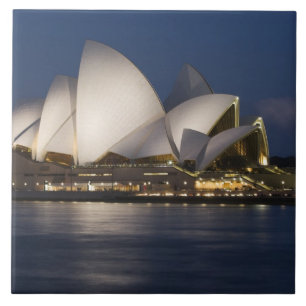 Australia, Sydney. Opera House at night on Tile