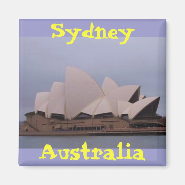 Australia Sydney opera house photography magnet (Front)