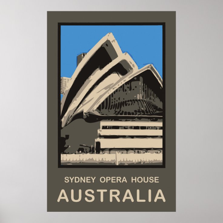 Australia Sydney Opera House Poster | Zazzle