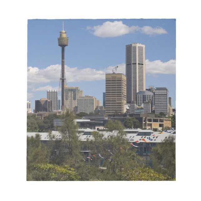 Australia, Sydney, Potts Point. Sydney skyline. Notepad (Front)