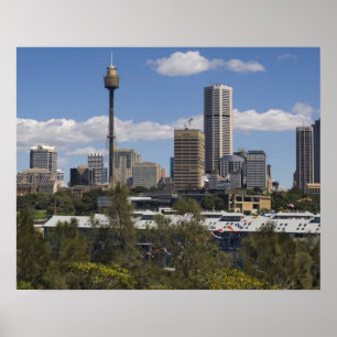 Australia, Sydney, Potts Point. Sydney skyline. Poster