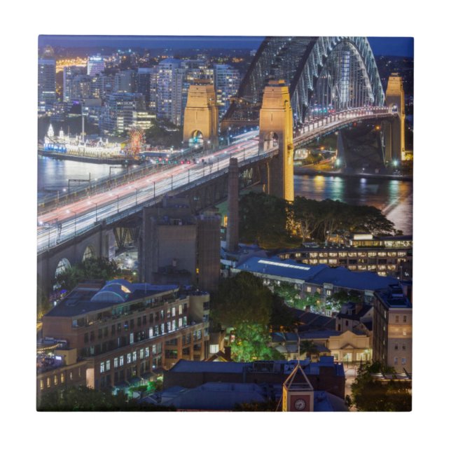 Australia, Sydney, The Rocks area, Sydney Harbour Tile (Front)