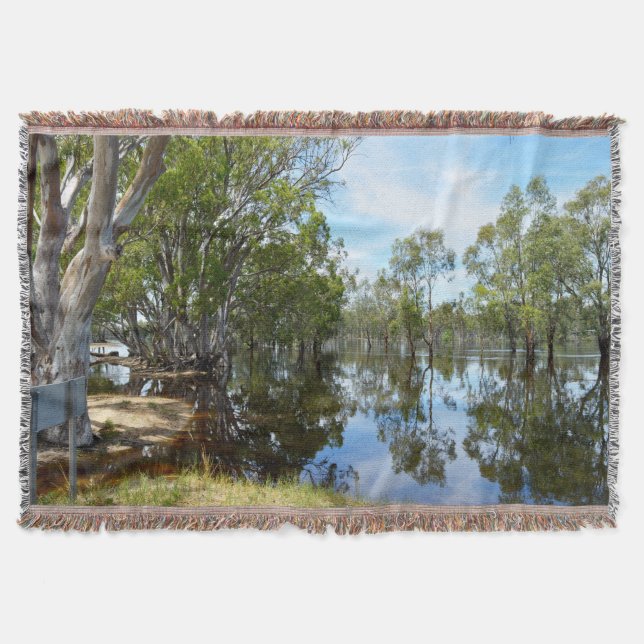Australia The River Murray, Throw Blanket (Front)