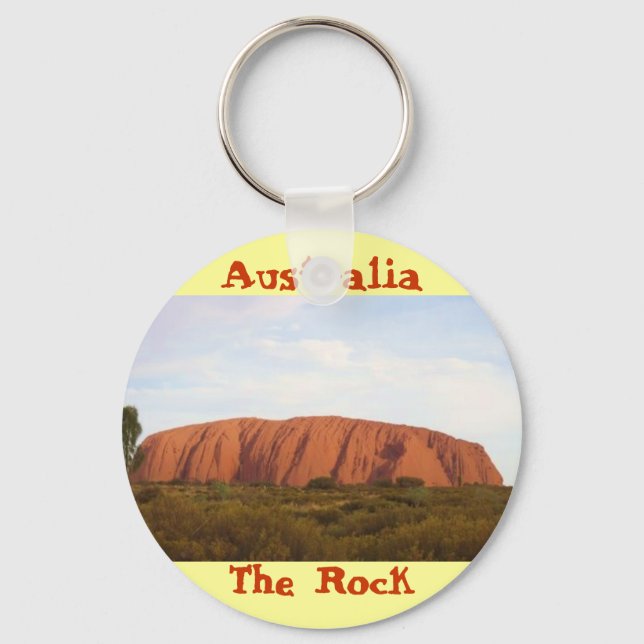 Australia the rock cool keychain design (Front)