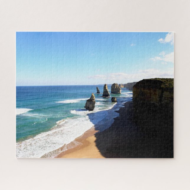 Australia The Twelve Apostles Beach Rock Formation Jigsaw Puzzle (Horizontal)