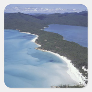 Australia, The Whitsundys, Queensland. Hill Square Sticker