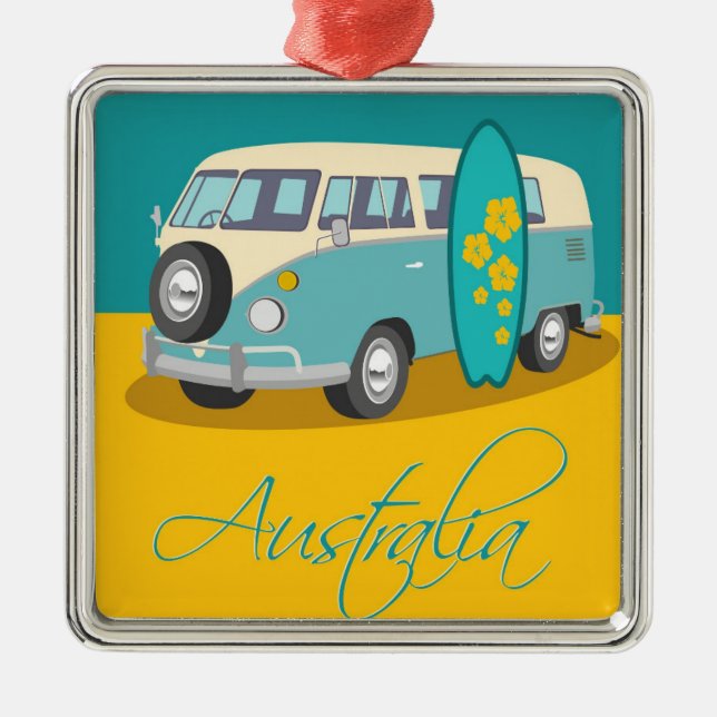 Australia:Travel Metal Ornament (Front)